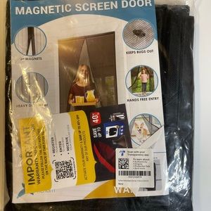 Magnetic screen door